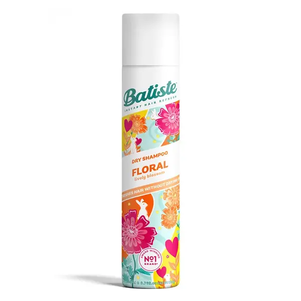 BATISTE Floral Suchý šampon na normální vlasy Se svěží vůní 200 ml