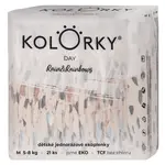 KOLORKY DAY Jednorázové EKO plenky déšť & duhy M (5-8 kg) 21 kusů