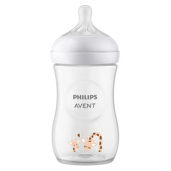 PHILIPS AVENT Láhev Natural Response 260 ml, 1m+, žirafa