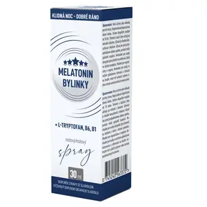 CLINICAL Melatonin bylinky + L-Tryptofan + B6 + B1 mátový spray 30 ml