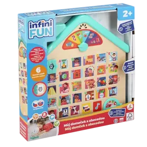 Infini FUN Domeček dřevěný s abecedou