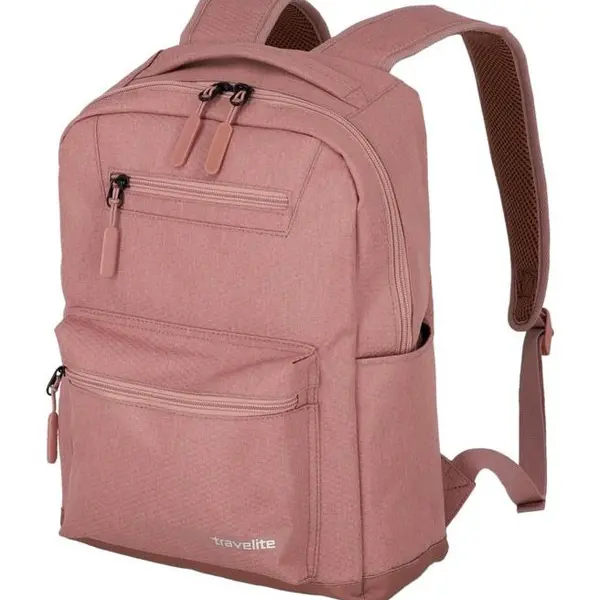 Studentský batoh Travelite Kick Off Backpack M Rosé