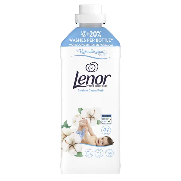 LENOR Sensitive Cotton Fresh Aviváž 94 praní 2 x 987 ml
