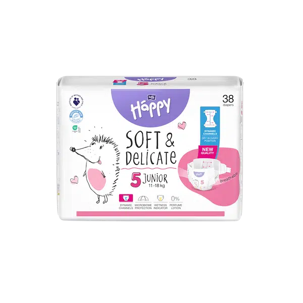 BELLA HAPPY Baby junior 11 - 18 kg 38 kusů