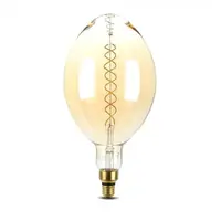 Žárovka Filament LED E27 8W BF180 bílá teplá V-TAC VT-2168D Amber Dimmable