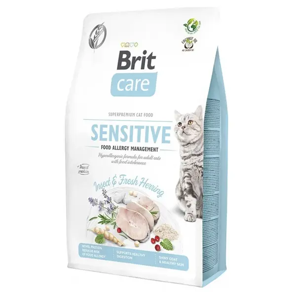 BRIT Care Cat Insect. Food Allergy Management granule pro kočky s alergií, Hmotnost balení: 2 kg