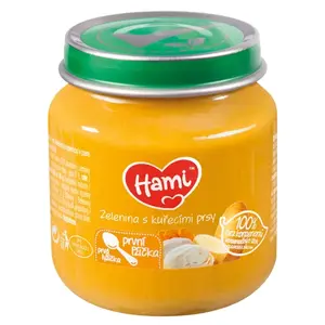 HAMI Zelenina s kuřecími prsy od 4.měsíce 125 g