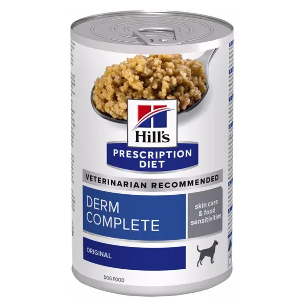 HILL'S Prescription Diet Derm Complete konzerva pro psy 370 g