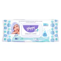 BELLA HAPPY Baby čistící ubrousky aqua care 56 kusů