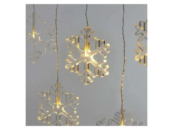 Řetěz vánoční EMOS DCGW06 závěs s vločkami - rozbaleno - poškozený obal