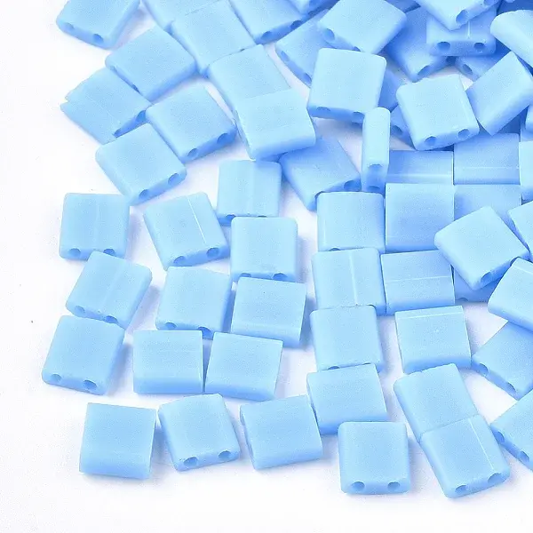 2-Hole Opaque Glass Seed Beads