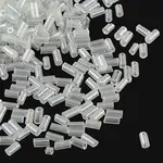 Pearlized Glass Bugle Beads