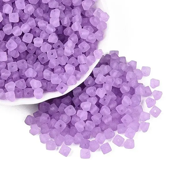 FGB Frosted Transparent Glass Seed Beads