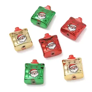 Christmas UV Plating & Printed Acrylic Beads