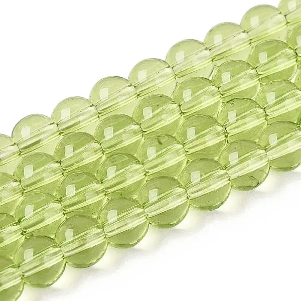 Transparent Glass Beads Strands