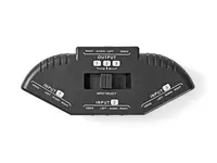 Přepínač 3x Cinch/Cinch NEDIS VSWI2403BK