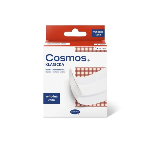 COSMOS Klasická náplast  z netkané textilie 1 m x 8 cm