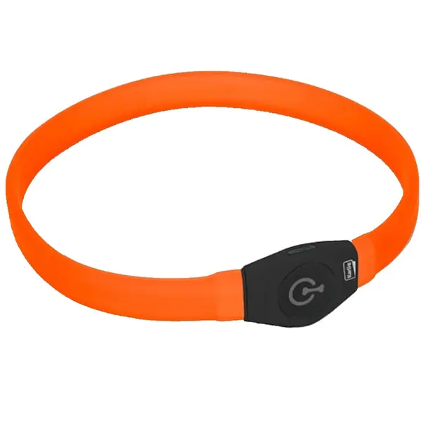 KARLIE Visio Light LED USB nabíjecí obojek pro psy oranžový 65 cm