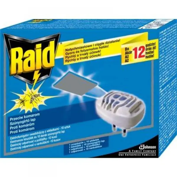 Raid elektrický hubič hmyzu 1+10