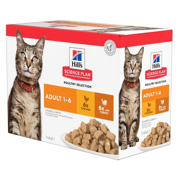 HILL'S Science Plan Feline kapsičky pro dospělé kočky 12 x 85 g