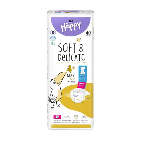 BELLA HAPPY Baby maxi plus 9 - 15 kg 40 kusů