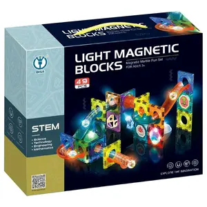 Sparkys Kuličková dráha - magnetická, svítící stavebnice (49 ks)