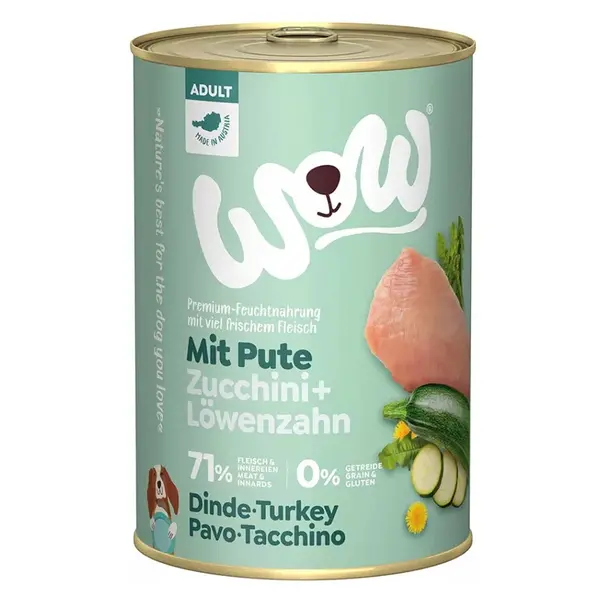 WOW Krocan s cuketou adult konzerva pro psy 400 g