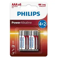 PHILIPS LR03P6BP/10 mikrotužkové baterie 6 kusů