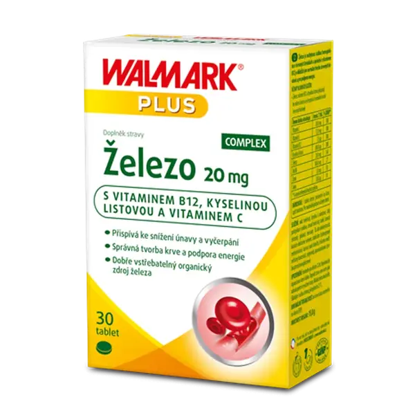 WALMARK Železo 20 mg 30 tablet