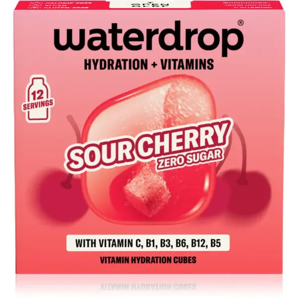 Waterdrop Microdrink nápoj s vitamíny příchuť Sour Cherry 12 ks