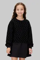 Dívčí šaty Calvin Klein Jeans černá barva, mini, IG0IG03007