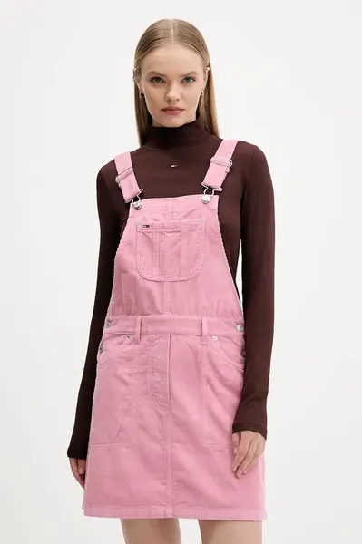 Manšestrové šaty Tommy Jeans