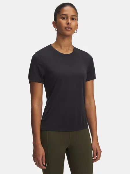 Dámské tričko Under Armour UA Launch Jacquard SS-BLK - Dámské