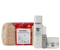 Dárková sada pro posílení vlasů Goldwell Dualsenses Bond Pro Set + kosmetická taštička zdarma + dárek zdarma