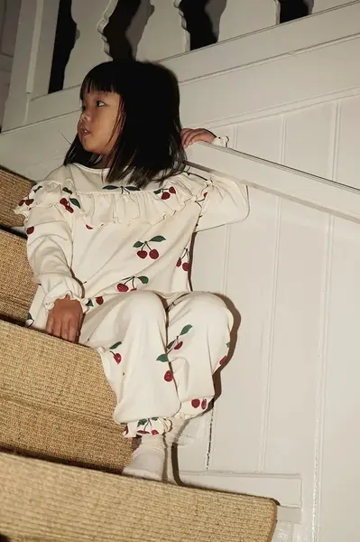 Detské bavlnené tepláky Konges Sløjd MALLI GLITTER PANTS GOTS