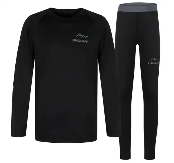 Husky  Active winter Tombo black, 140 Detské termoprádlo