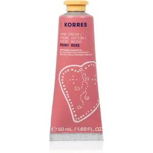 Korres Peony Rose hydratačný krém na ruky s mandľovým olejom 50 ml