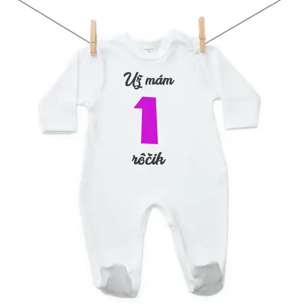 Boodyy Overal Už mám 1 rôčik Dievča 62 (2-4 mesiace)