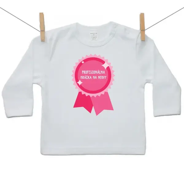Boodyy Tričko s dlhým rukávom Profesionálna hráčka na nervy 86 (12-18 mesiacov)