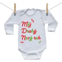 Boodyy Body s dlhým rukávom Môj druhý Nový rok 62 (2-4 mesiace)