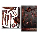 Nálepky na podlahu Krvavé nôže 70x80cm