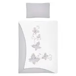 5-dielne posteľné obliečky Belisima Butterfly 100/135 sivé , 20C46352