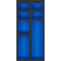 BGS Technic BGS 74363 Prázdná vložka do dílenského vozíku 1/3 se 7 odkládacími přihrádkami