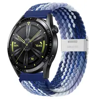 BStrap Elastic Nylon 2 remienok na Huawei Watch GT/GT2 46mm, blueberry