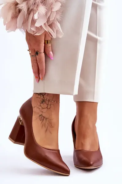 Boto Kožené čerpadlá lewski 3117 hnedá