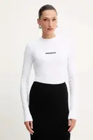 Tričko s dlouhým rukávem Patrizia Pepe bílá barva, 2M4512 J355