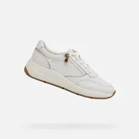 White women's sneakers Geox Cristael - Women's