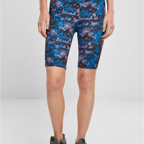 Dámské kraťasy High Waist Camo Tech Cycle Digital duskviolet camo