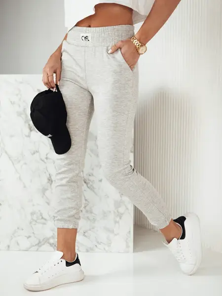 Dámské kalhoty teplákové CYFL Barva šedá DSTREET