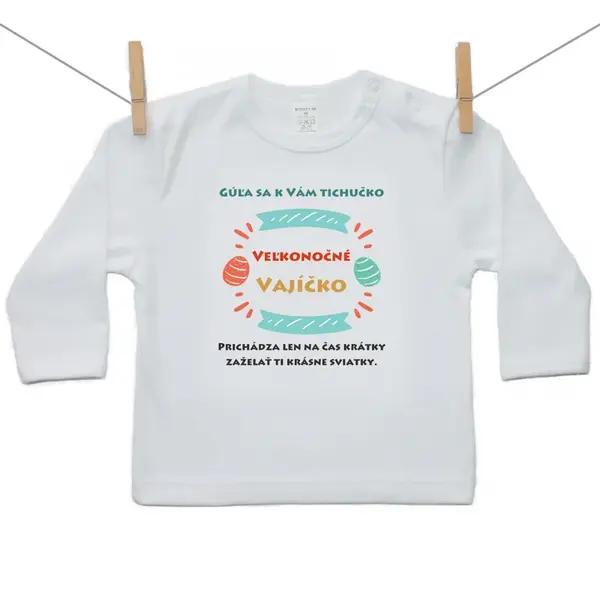 Boodyy Tričko s dlhým rukávom Gúľa sa k vám tichučko 98 (2-3 roky)